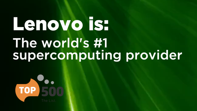 Lenovo Celebrates #1 Vendor for TOP500 HPC Systems in 2020